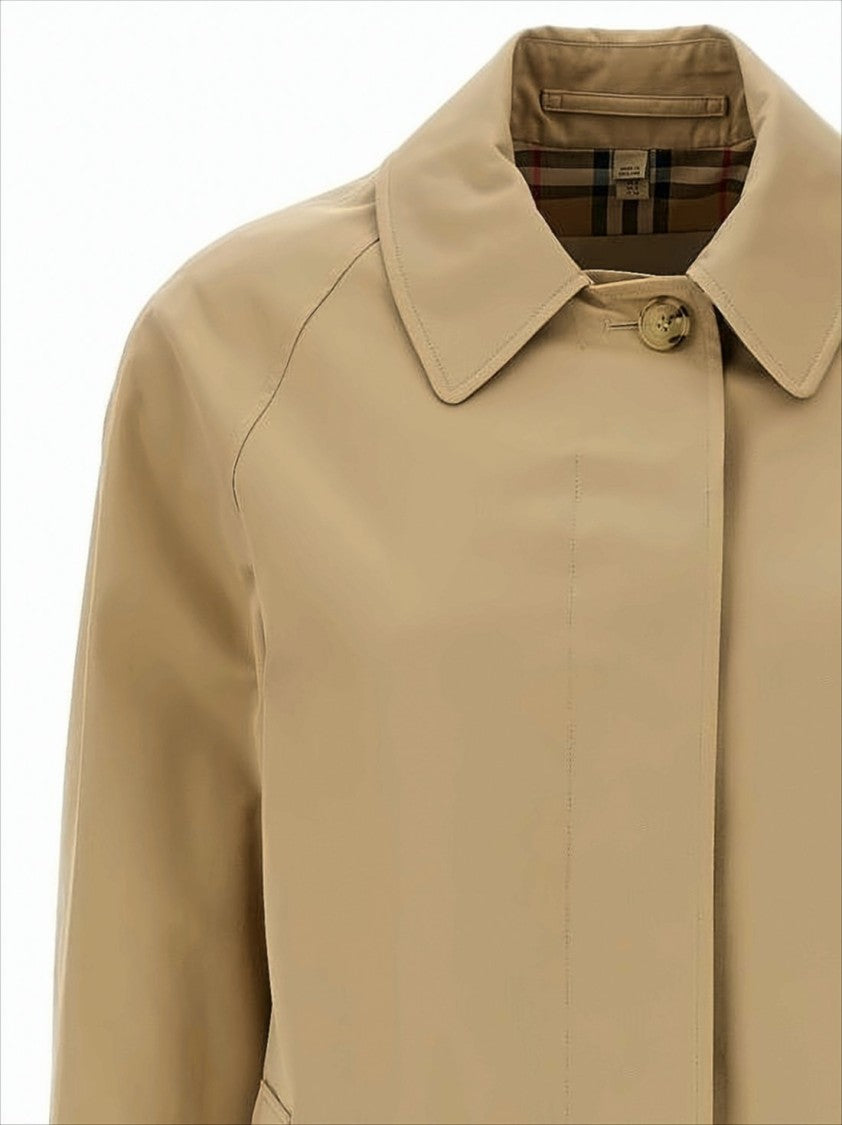 Burberry Mid-Length Heritage Check Lined Burberry Coat