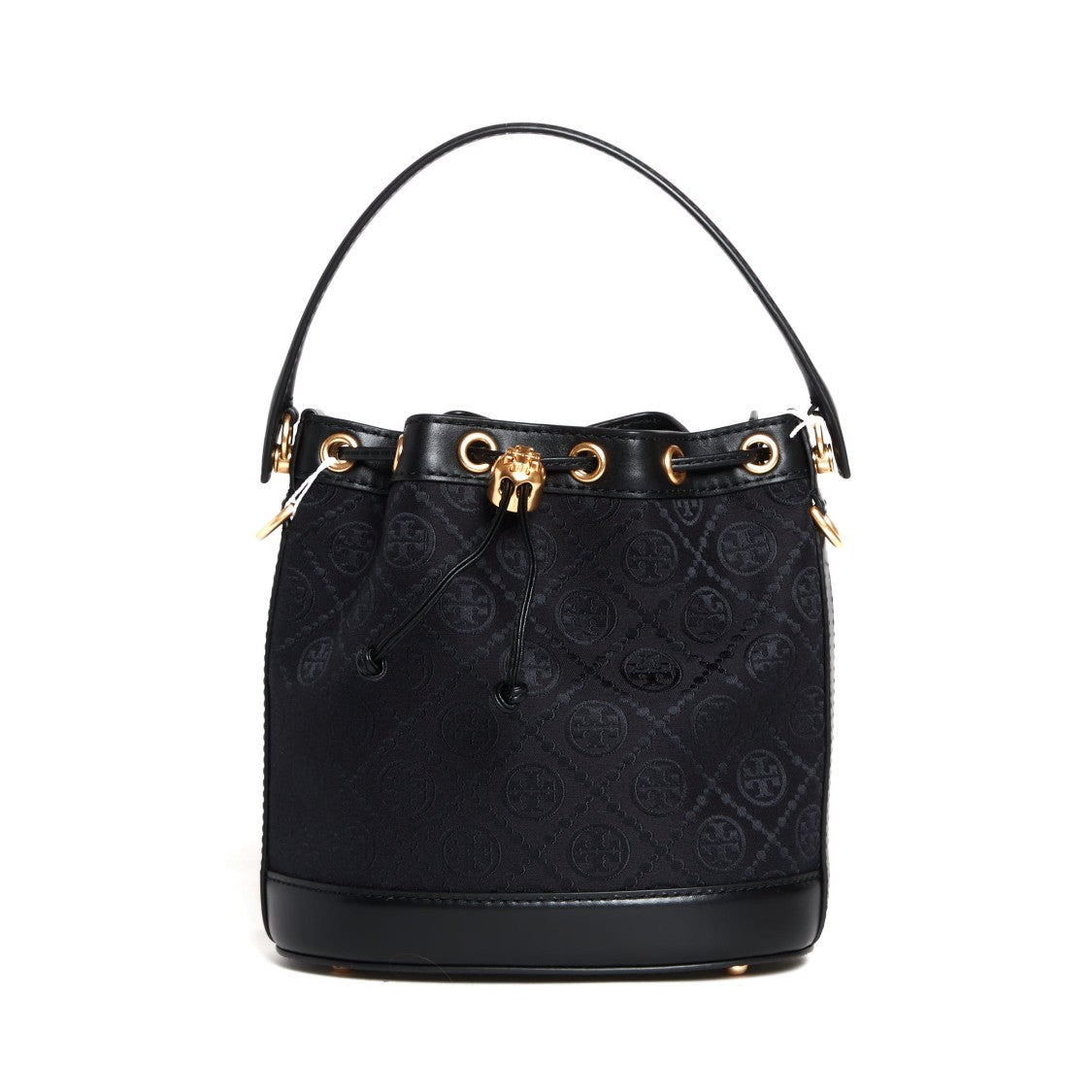 Tory Burch Black Leather Bucket Bag