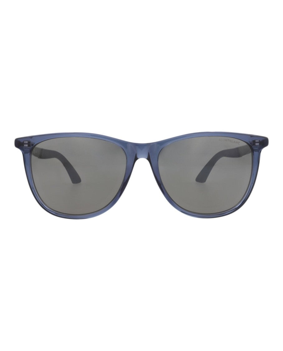 Montblanc Square-Frame Recycled Acetate Sunglasses