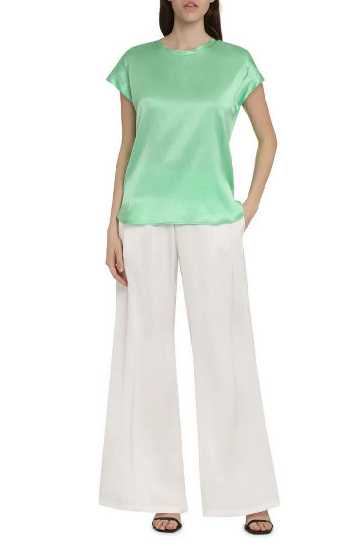 Pinko Silk Blend Short Sleeve Elegant Top