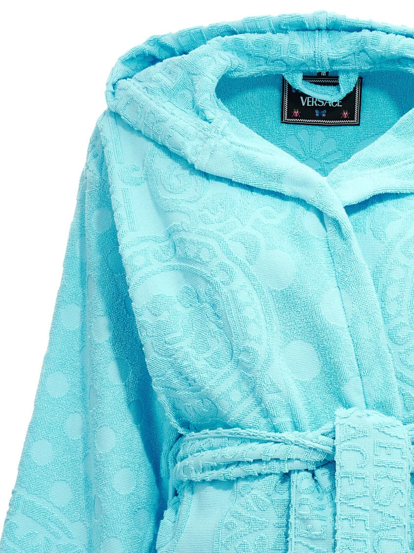 Versace Home Seashell Baroque Polka Dot La Vacanza Capsule Bathrobe