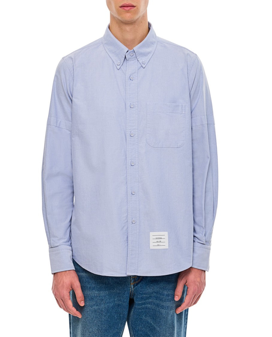 Thom Browne Light Blue Cotton Shirt