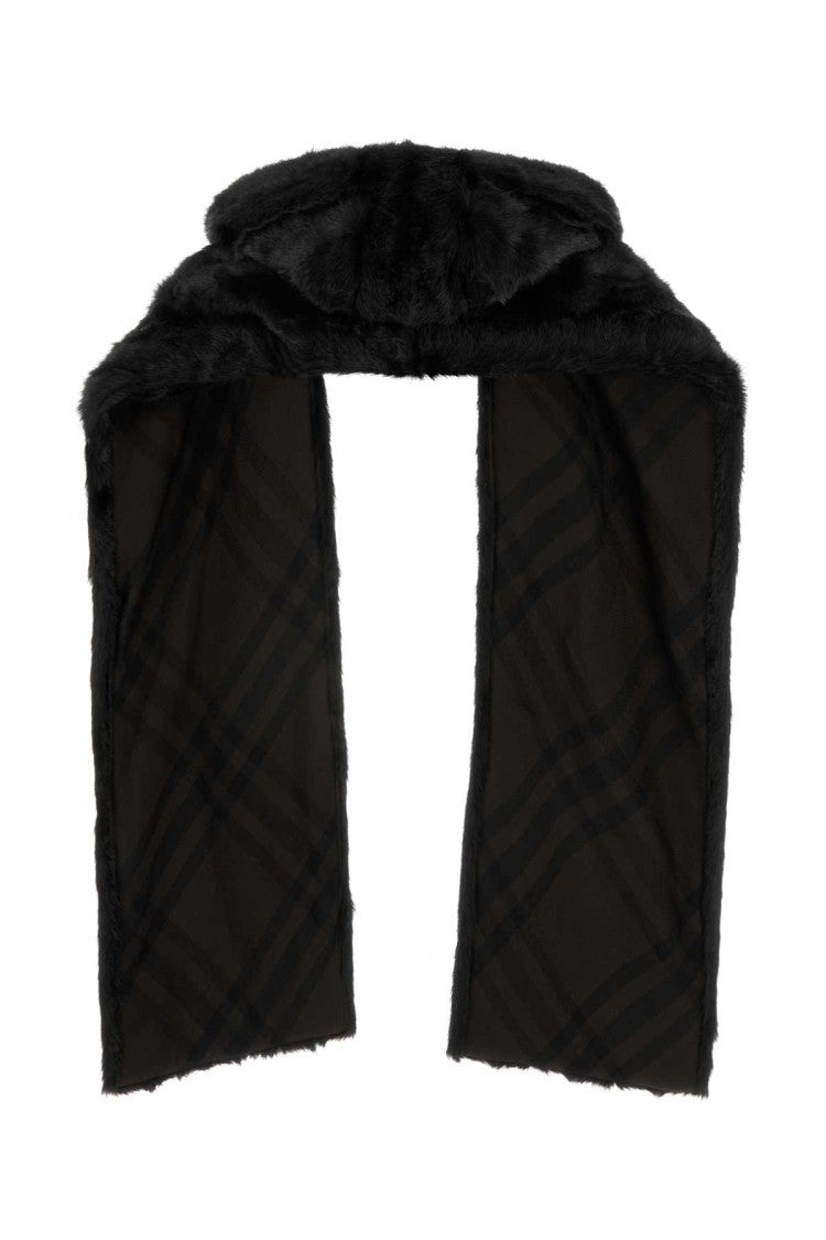 Burberry Black Eco Fur Scarf
