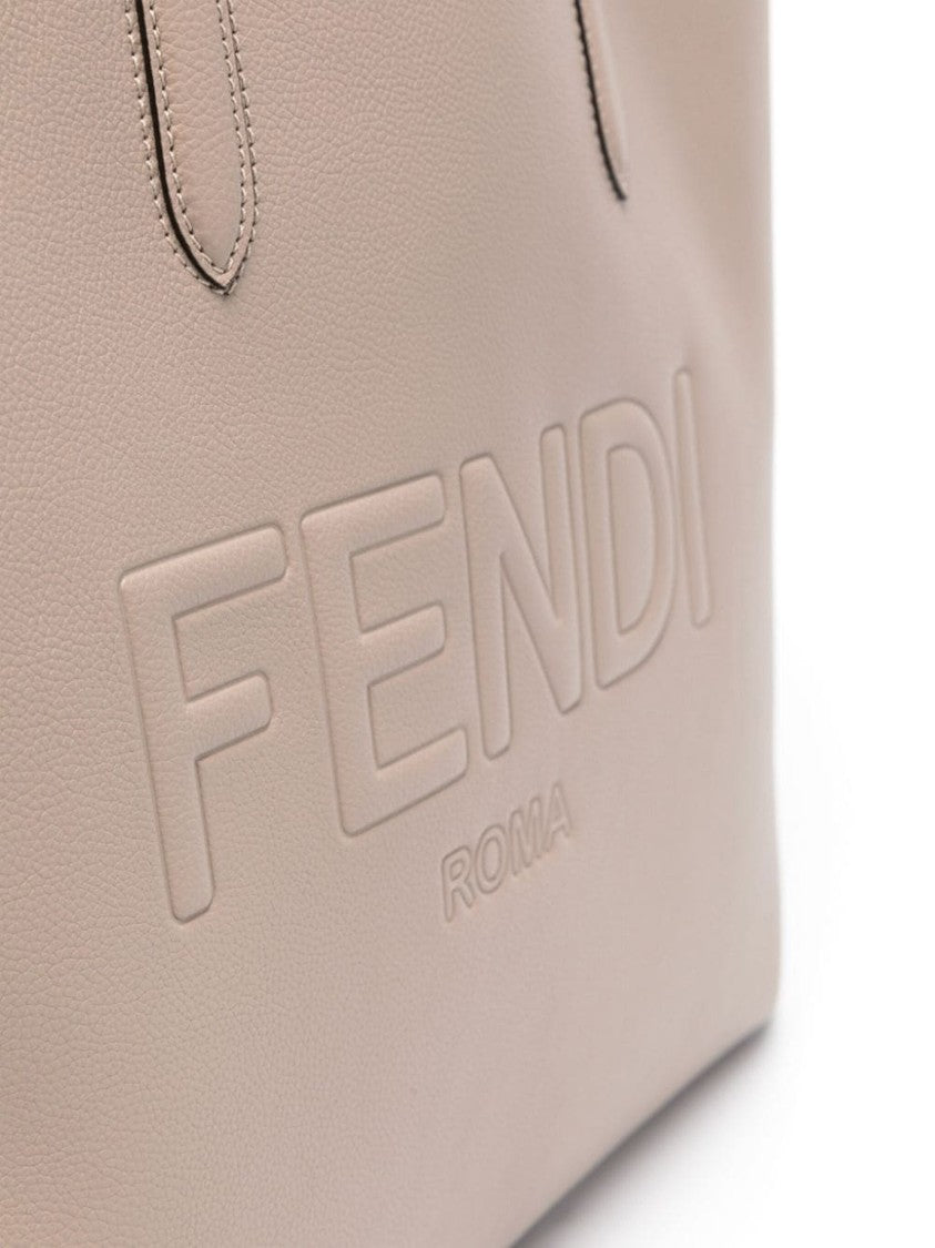 Fendi Beige Calf Leather Shoulder Bag