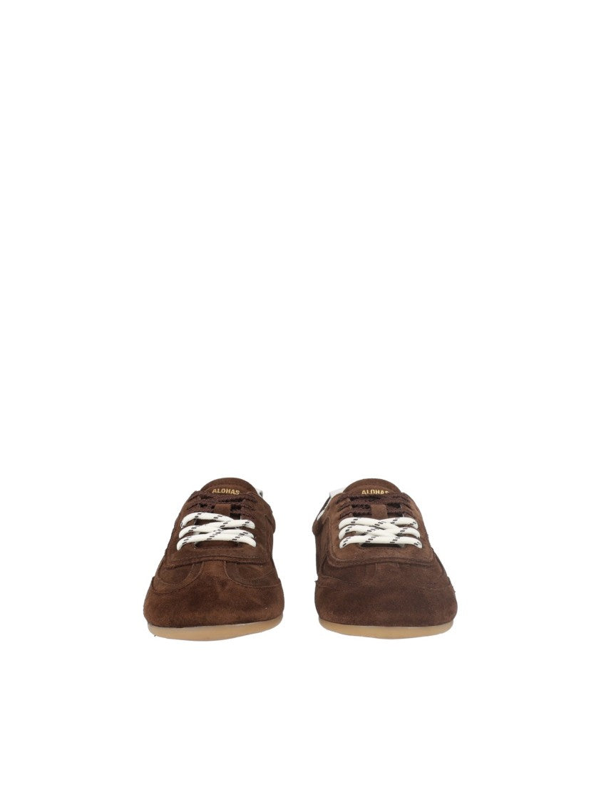 Alohas Chocolate Brown Tb.24 Suede Leather Sneakers