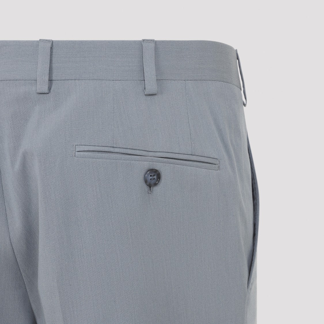 Brioni Tailored Blue Cotton-Silk Blend Suit With Notch Lapel
