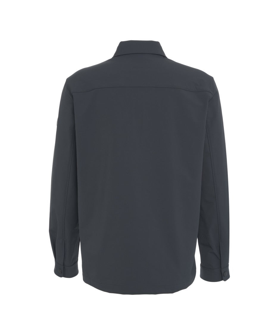 Alpha Tauri Black Overshirt With Functional Details