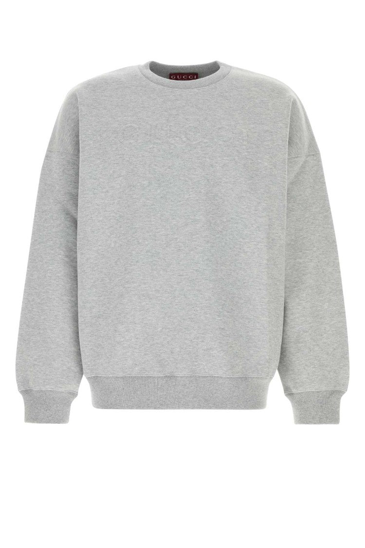 Gucci Grey Cotton Blend Oversize Sweatshirt