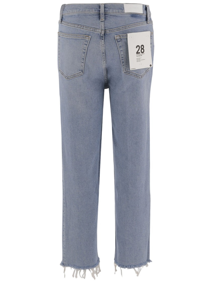 Re/Done Light Denim Jeans With Classic Five-Pocket Design