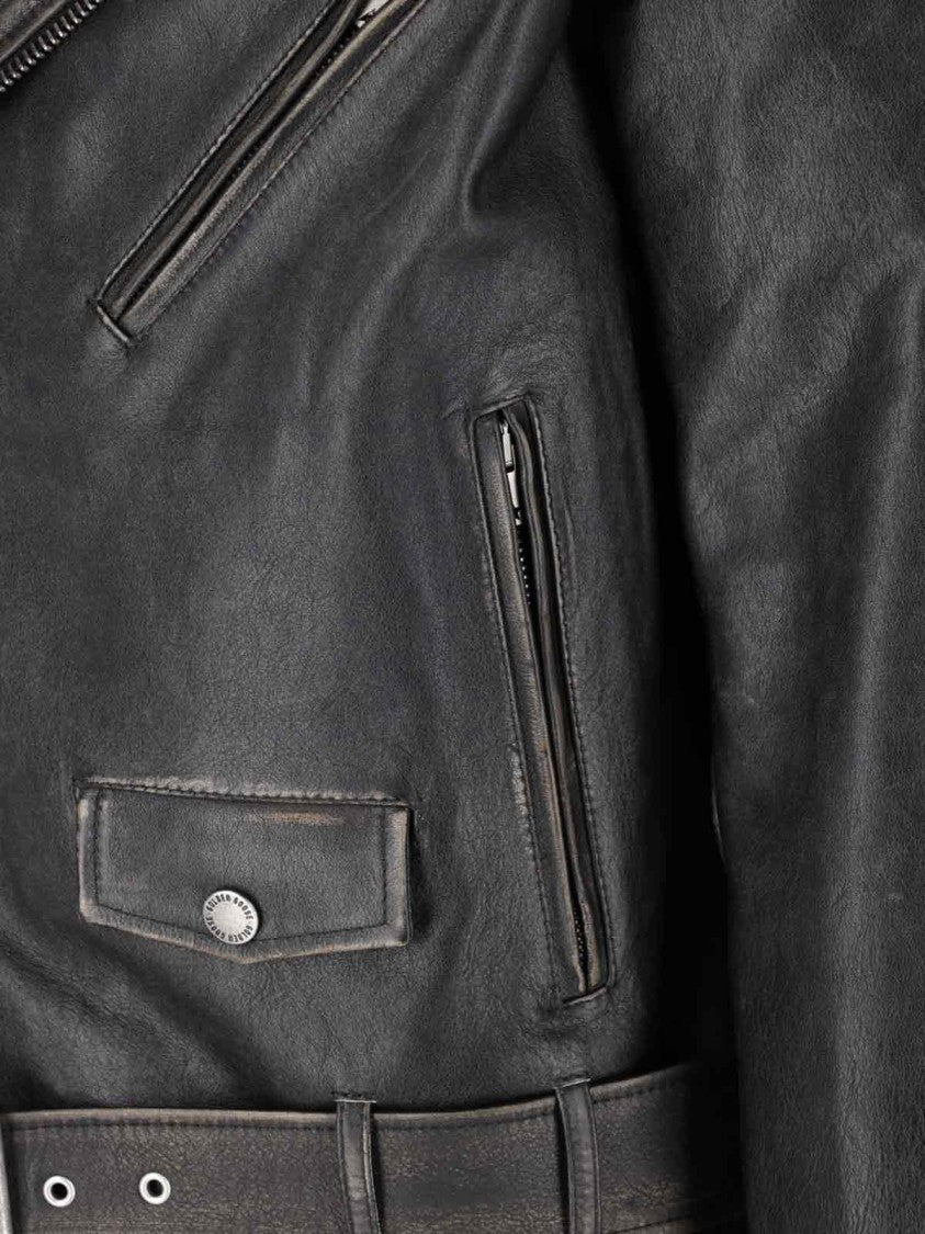 Golden Goose Biker Jacket, In Black Calfskin