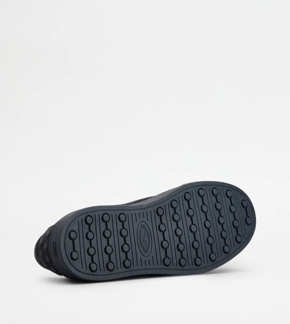 Tod's Refined Navy Blue Goat Leather Sneakers