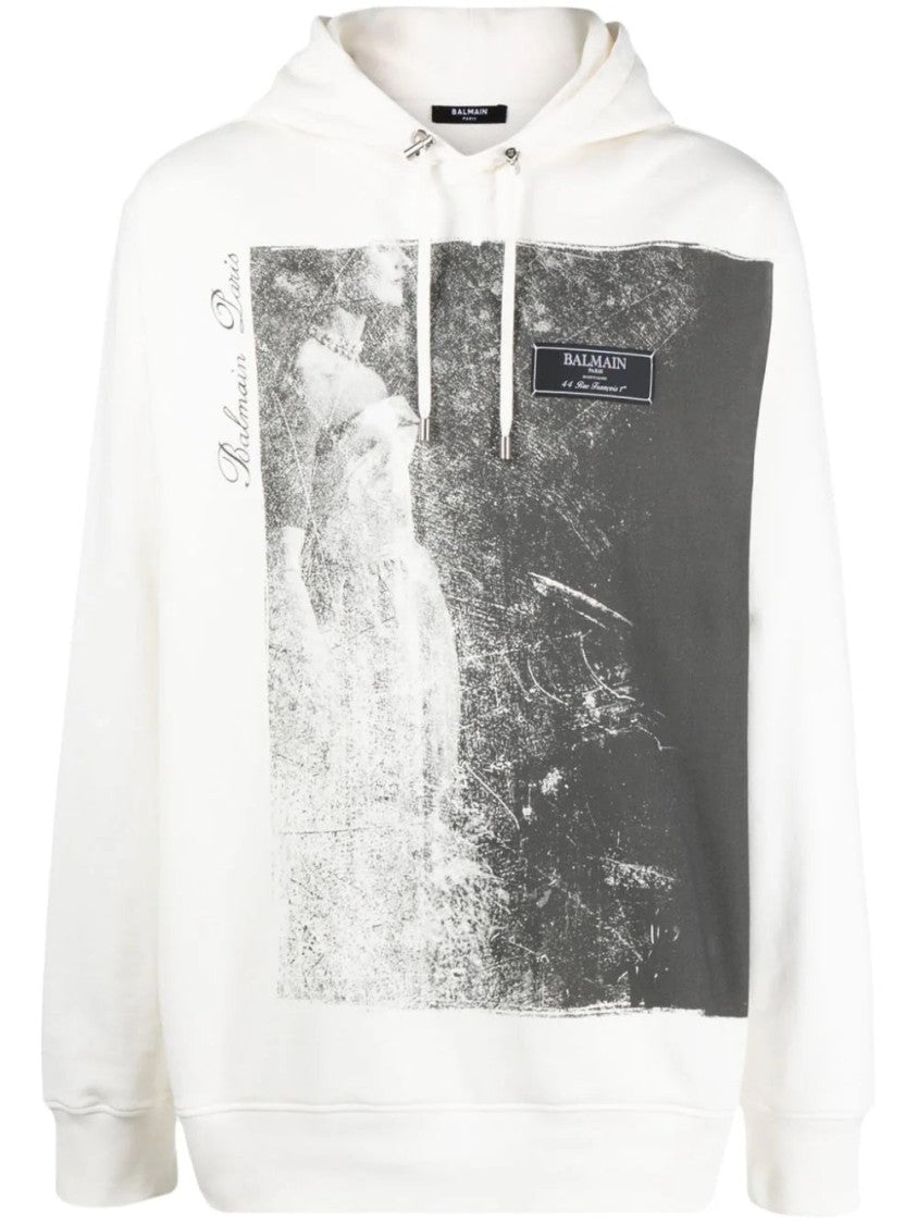 Balmain Jolie Madame Printed Hoodie