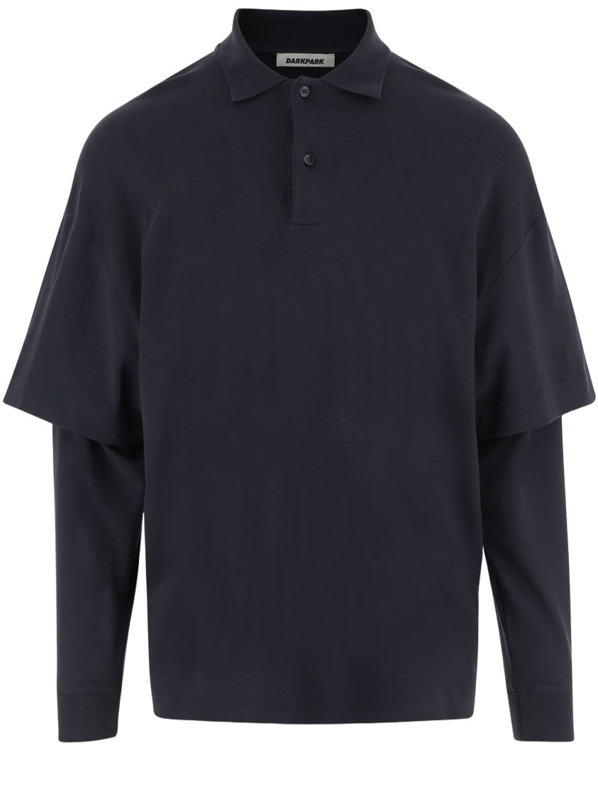 Darkpark Long-Sleeved Cotton Polo Shirt
