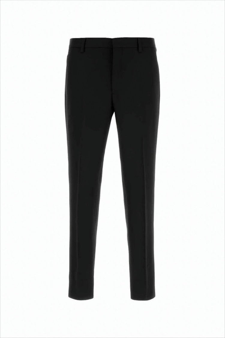 Prada Tailored Black Suit Pants With Classic Waistband