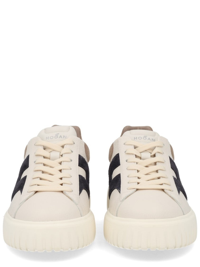 Hogan H-Stripes Suede Chunky Sneakers