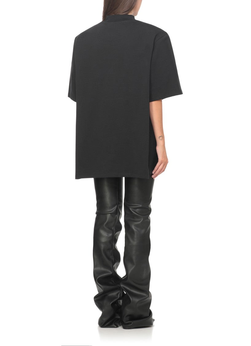 The Attico Tone-On-Tone Embroidered Cotton T-Shirt