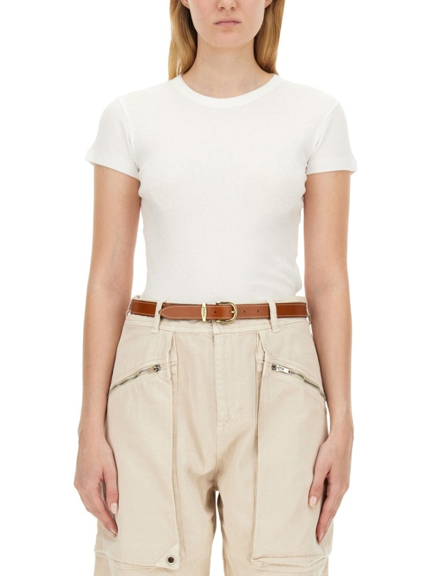Isabel Marant Classic Crew Neck Cotton T-Shirt