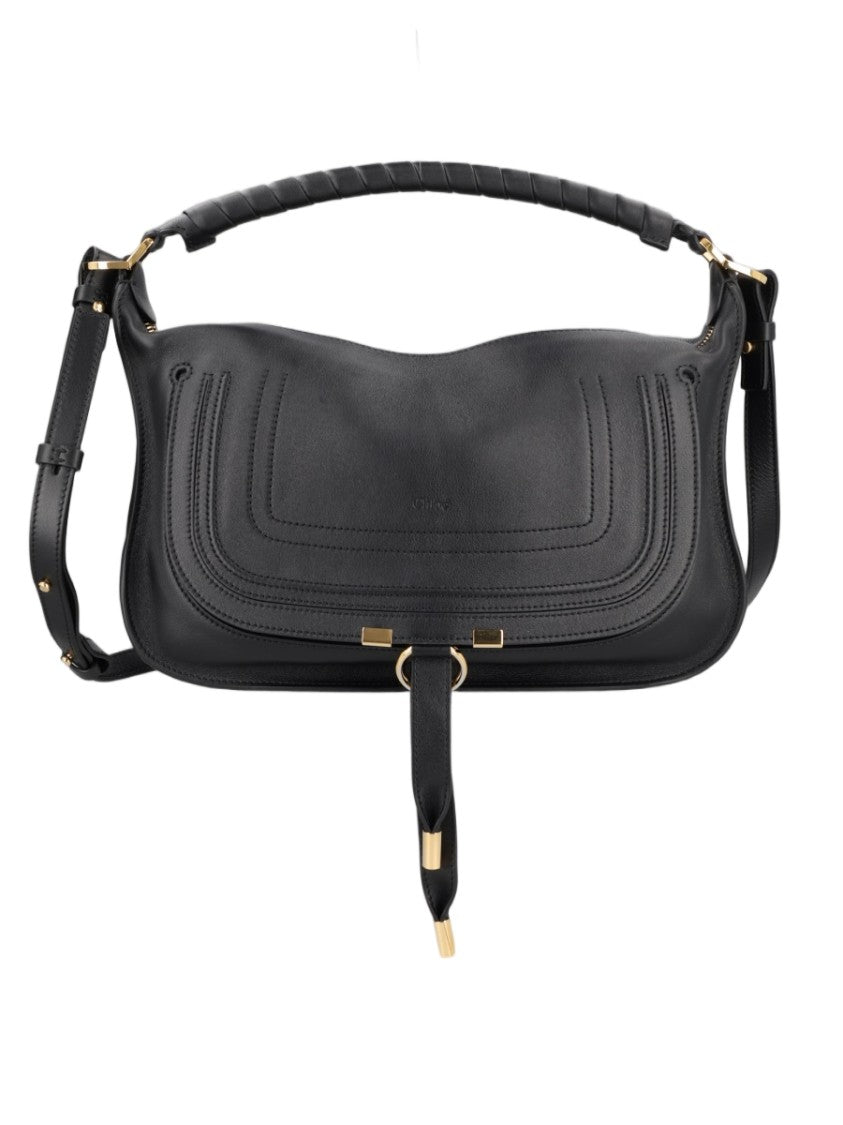 Chloé Shoulder Bag With Curved Silhouette And Stitched Detailing