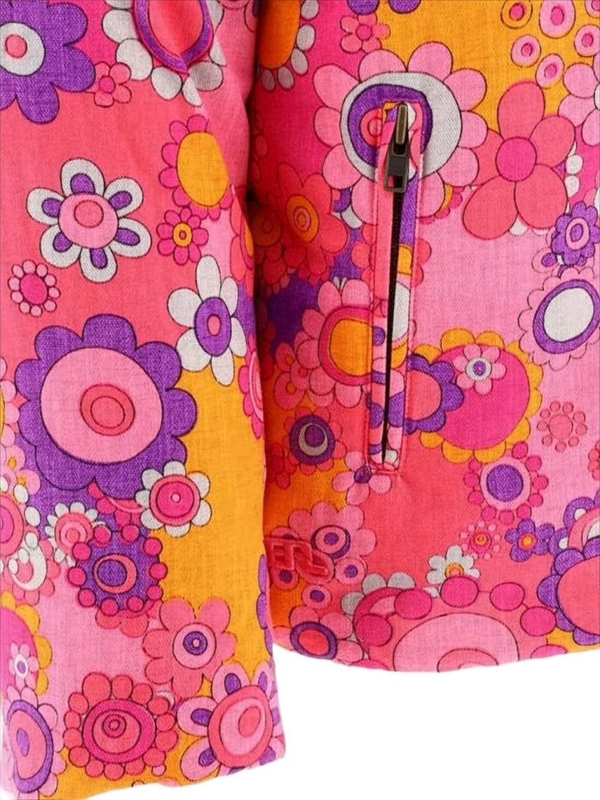 Erl Psychedelic Floral Pattern Padded Jacket