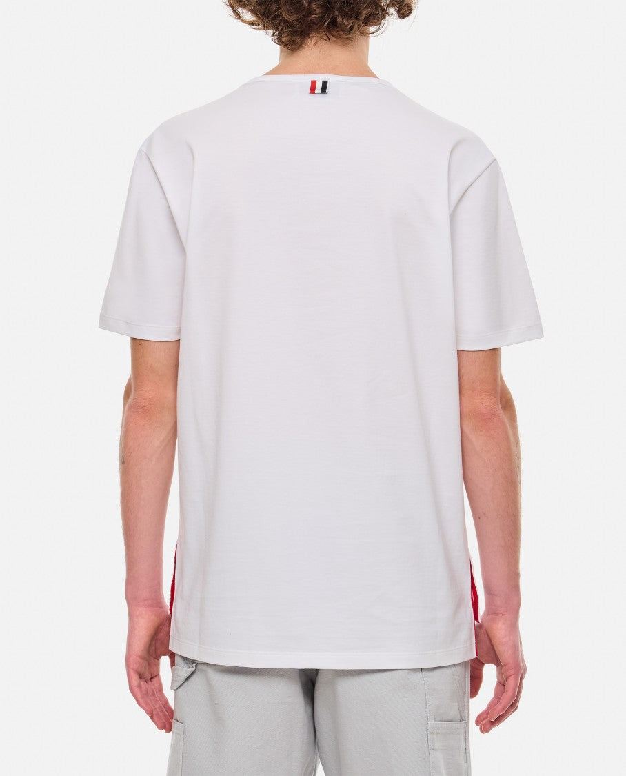 Thom Browne Ss Rwb Pocket Cotton T-Shirt