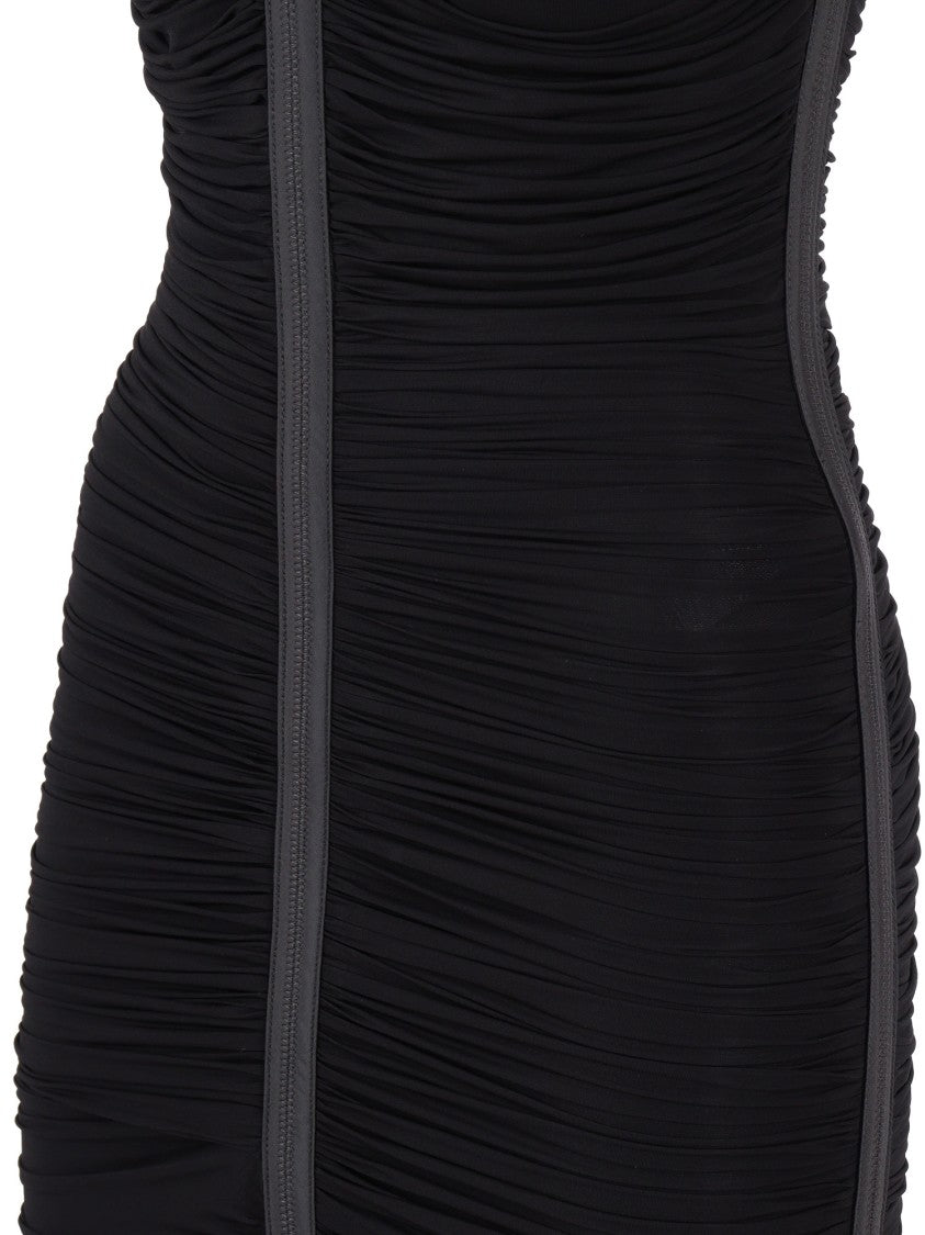 Elisabetta Franchi Fitted Evening Dress With Ruched Detailing