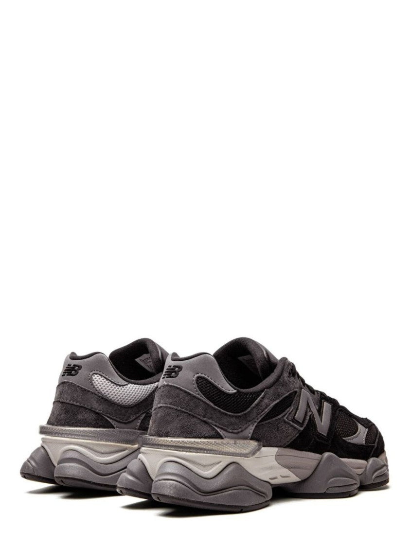 New Balance Black 9060 Suede-Blend Retro-Futuristic Sneakers