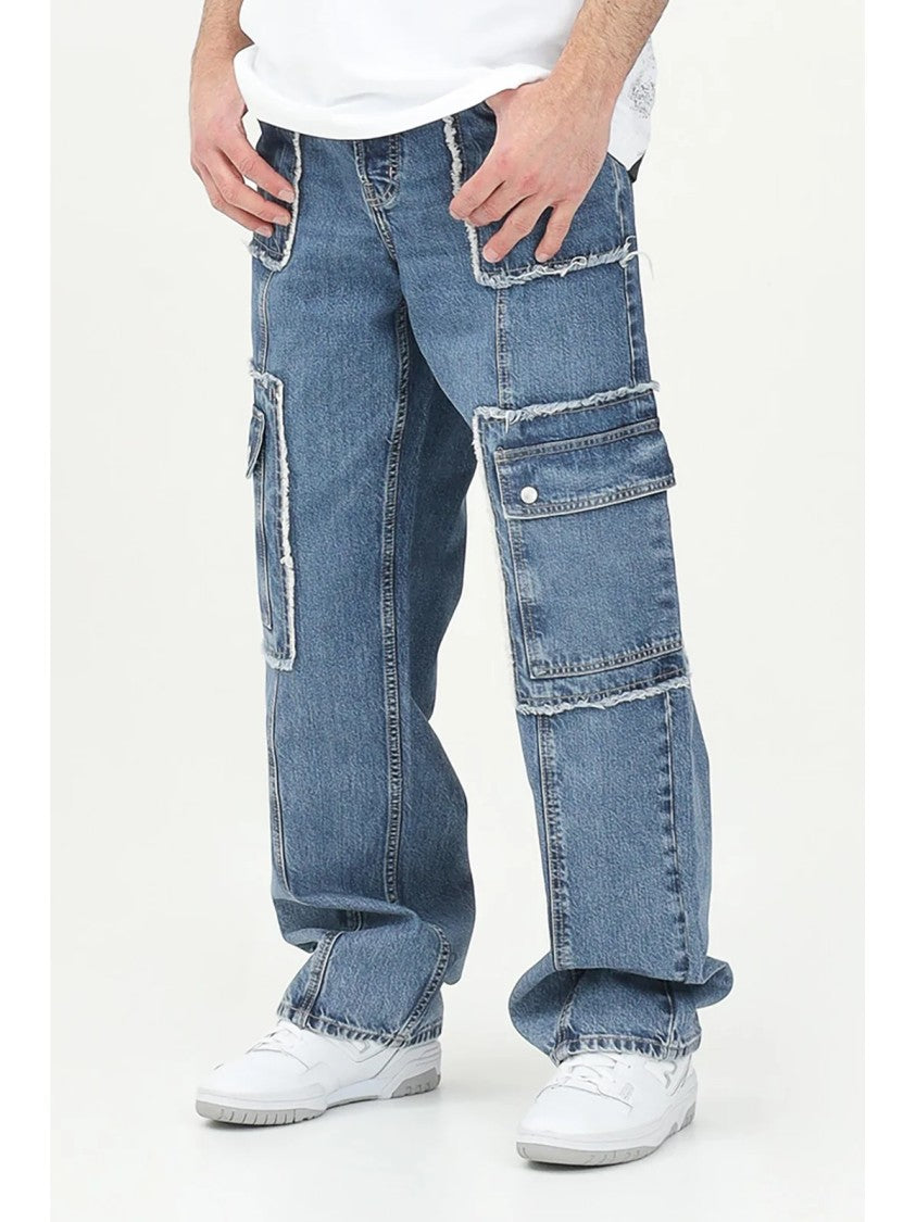 Karl Lagerfeld Blue Cotton Jeans