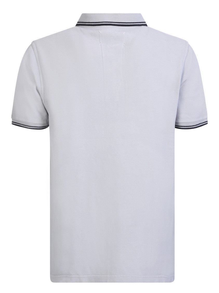 Maison Margiela Grey Cotton Polo Shirt