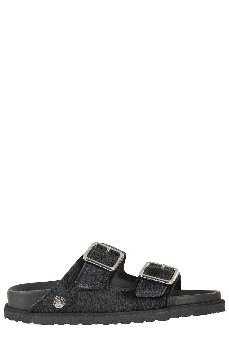 Birkenstock Pony Skin Slide Sandal With Adjustable Buckles