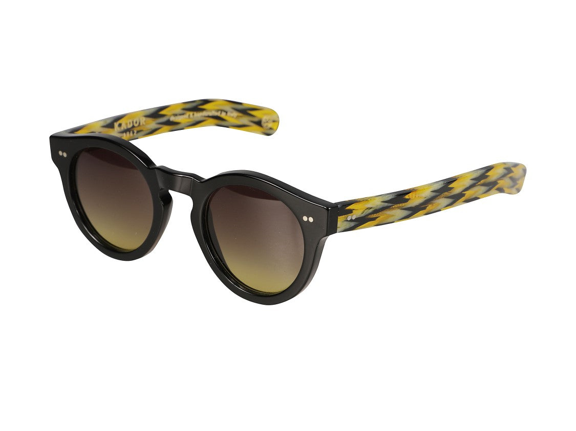 Kador Black Ikoniko Amerika Round Gradient Sunglasses