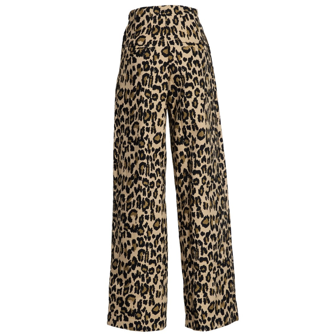 Rotate Rika Wide-Legged Jacquard Trousers