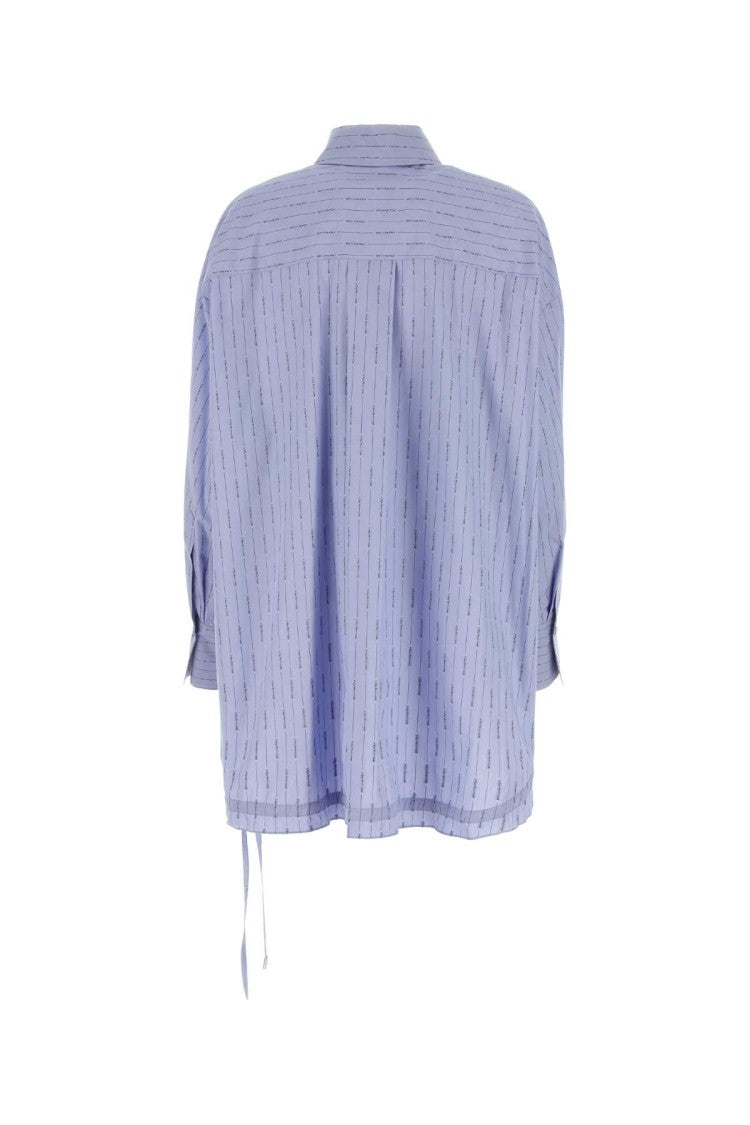 The Attico Embroidered Cotton Oversize Shirt