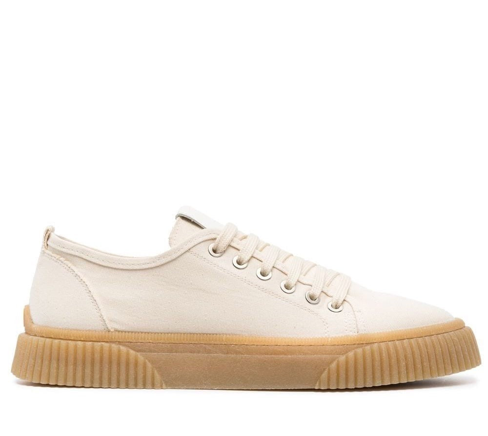 Ami Low Top Sneakers With Textured Rubber Sole