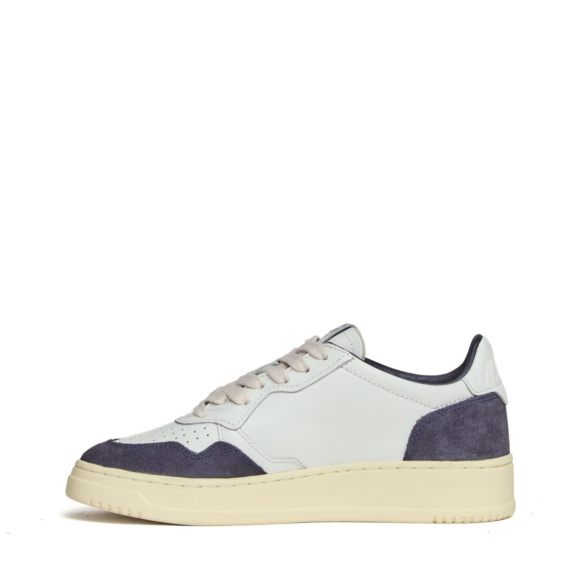 Autry White Beige Soft Leather Medalist Low Sneakers
