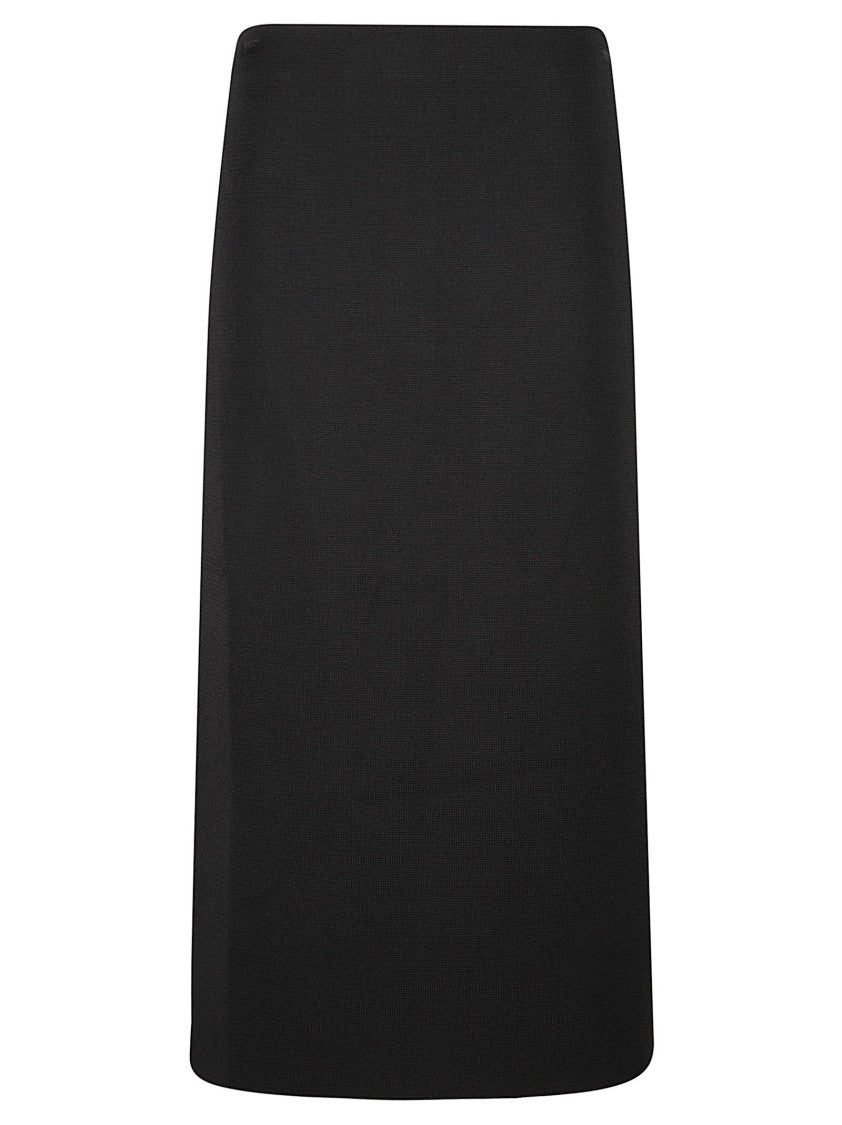 Khaite Straight Silhouette Skirt With Subtle Seam Detail