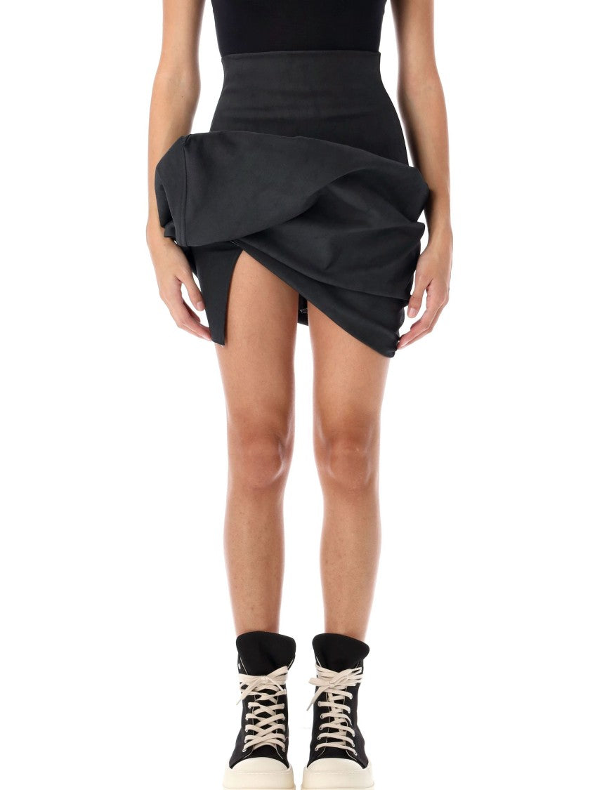 Rick Owens Porterville Draped Mini Skirt