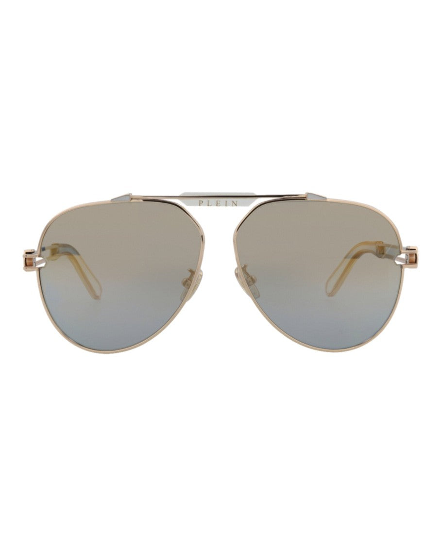 Philipp Plein Aviator-Frame Titanium Sunglasses