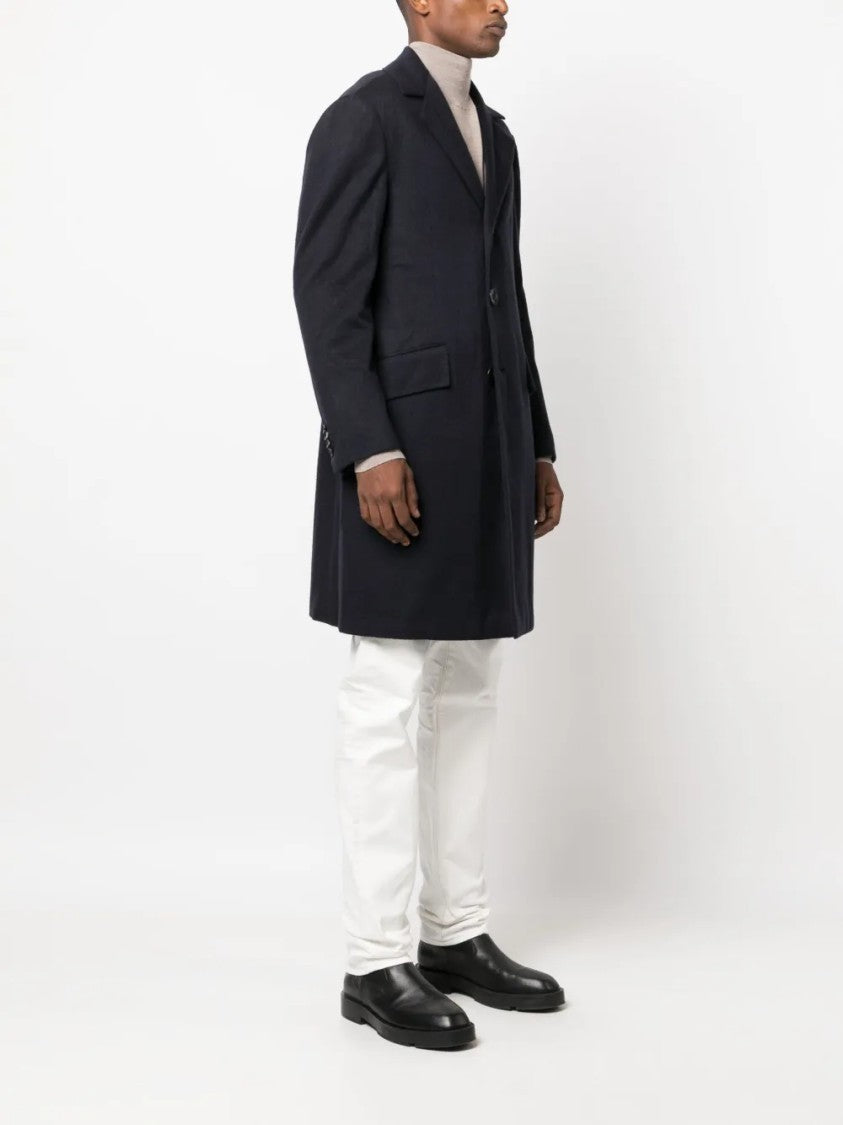 Kiton Tailored Jacket With Notched Lapel And Refined Detailing