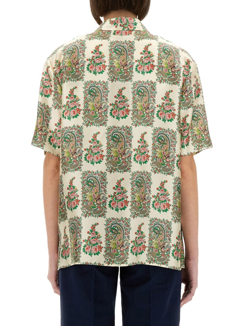 Etro Paisley And Floral Print Silk Shirt