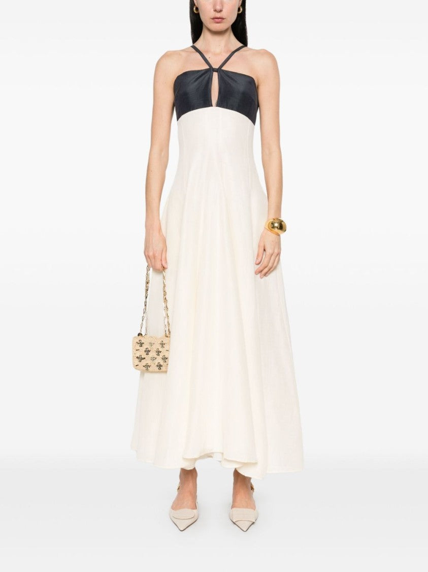 Raquel Diniz Maxi Dress With Fitted Bodice