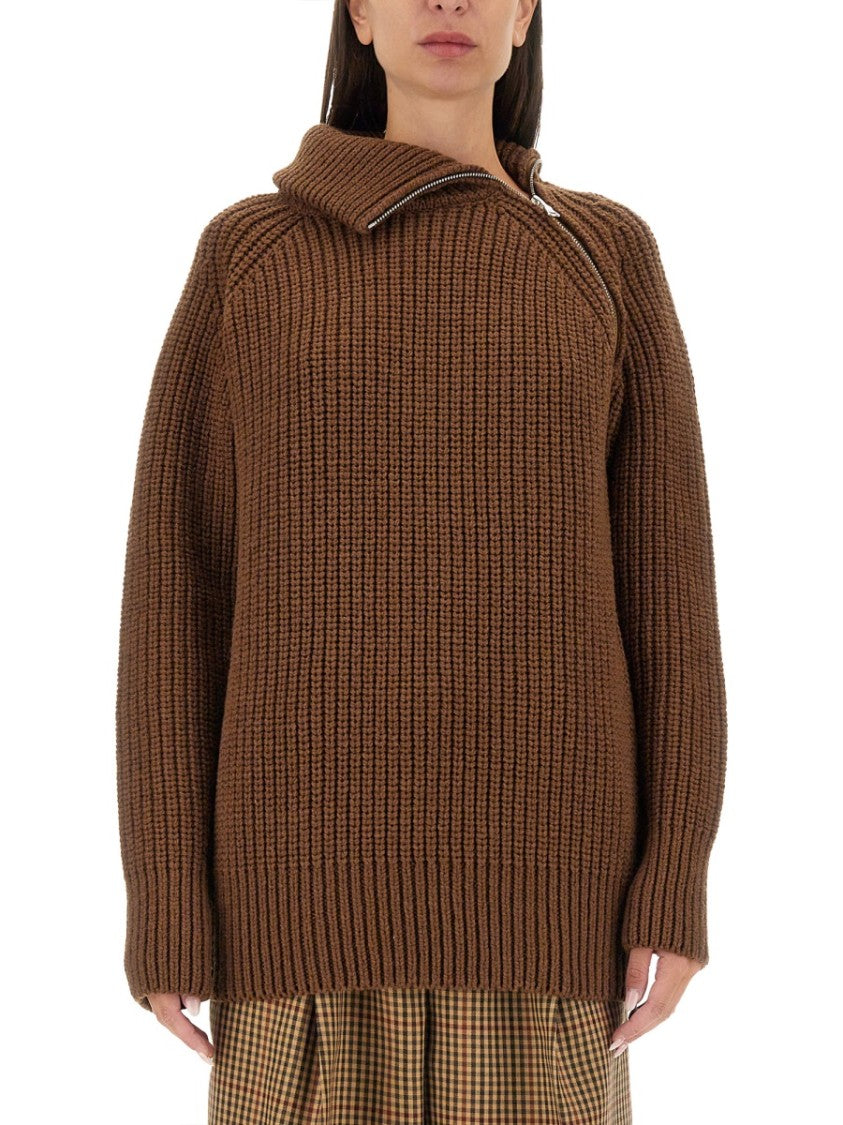 Dries Van Noten Zip-Closure Regular Fit Shirt With Structured Collar