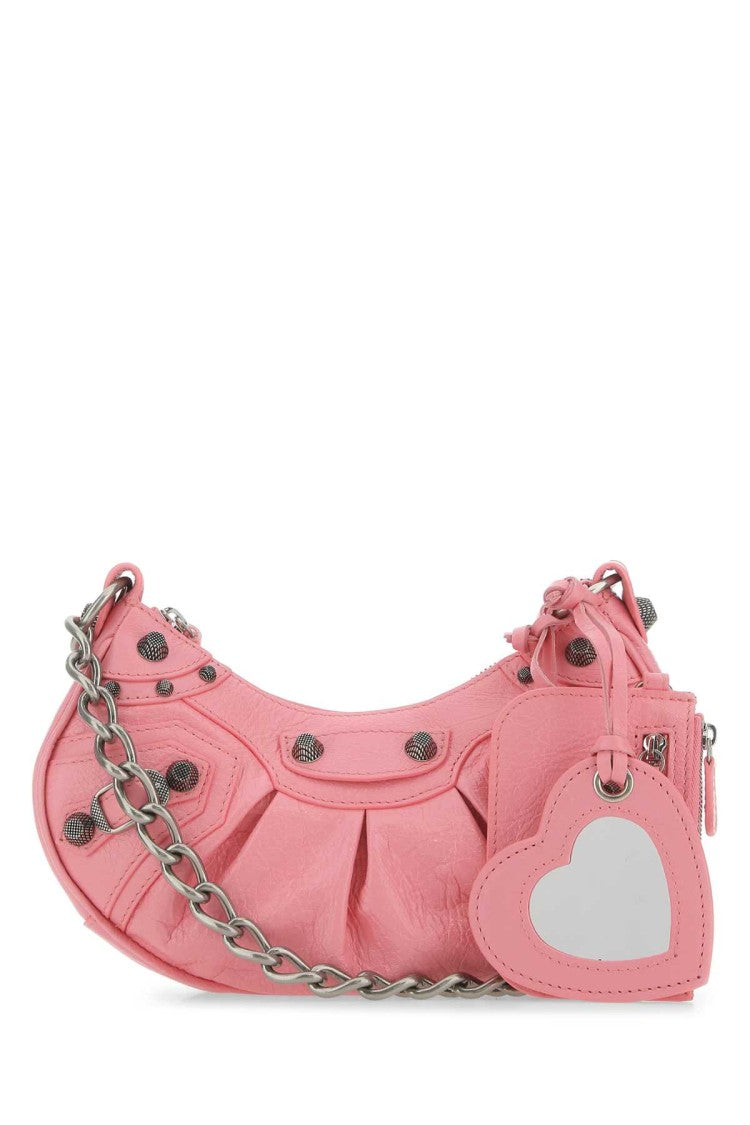 Balenciaga Pink Nappa Leather Le Cagole Xs Crossbody Bag
