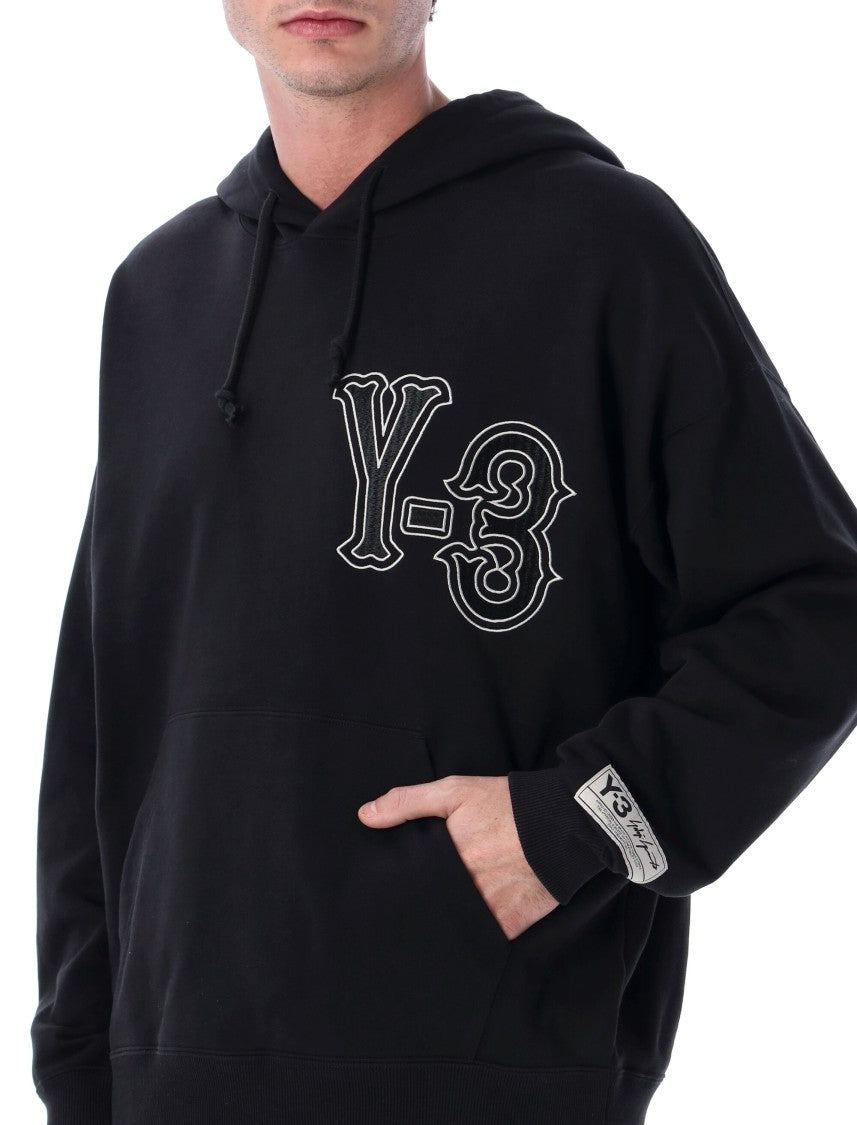 Y-3 Elite Oversized Black Cotton Hoodie