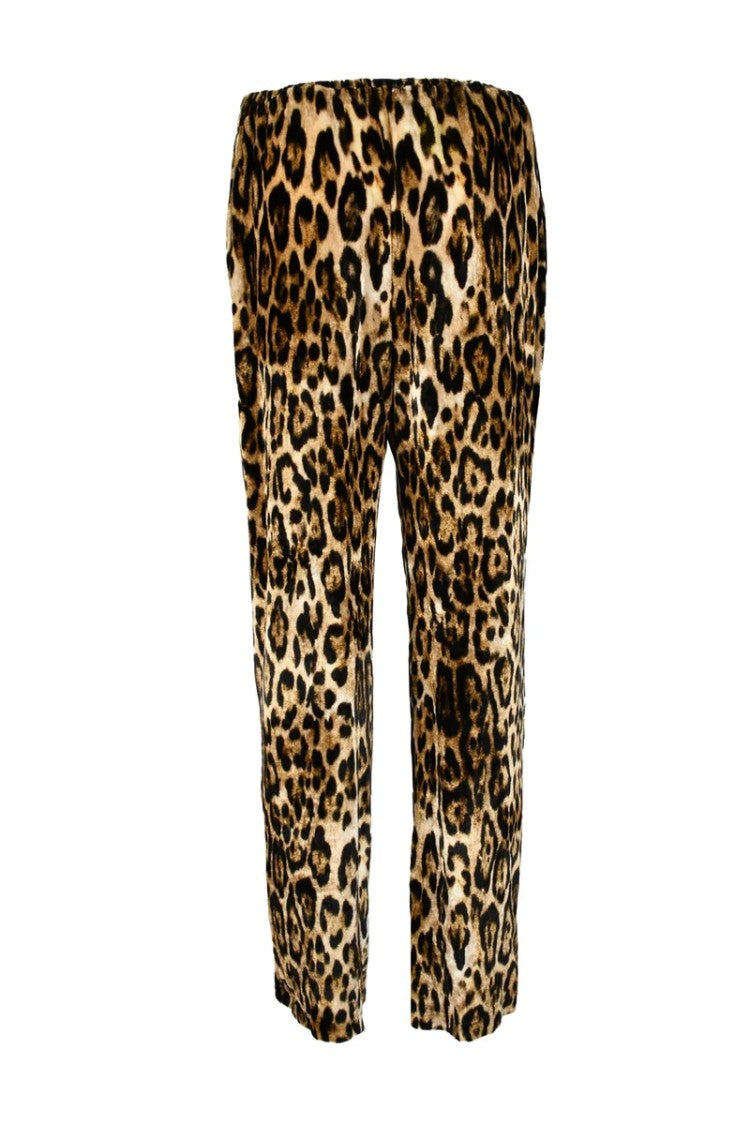 Sleep No More Leopard Print Cropped Trousers