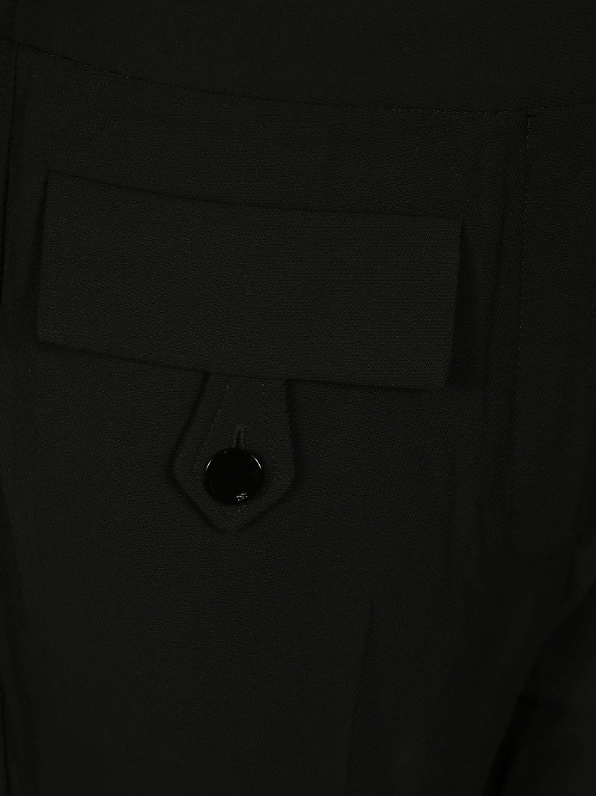 Ganni Lightweight Twill Pants With Tailored Silhouette