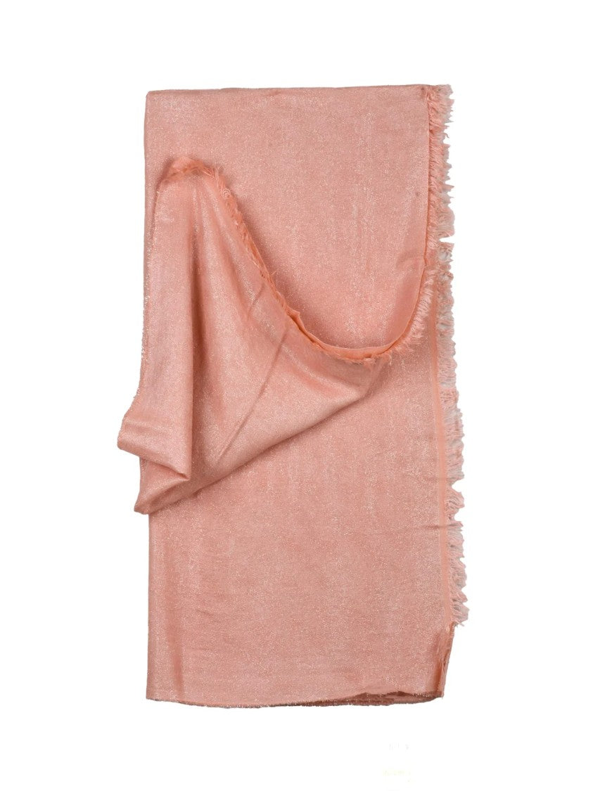 Peserico Pink Modal-Blend Pashmina Scarf