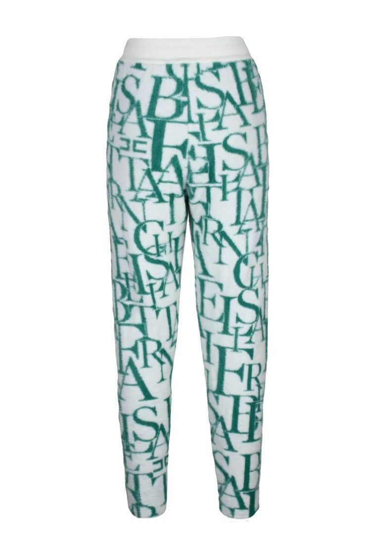 Elisabetta Franchi Plush Tracksuit - White/Green