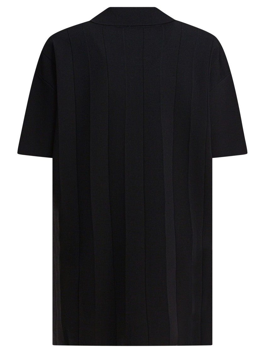 Max Mara Sleeveless Black Top With Keyhole Opening