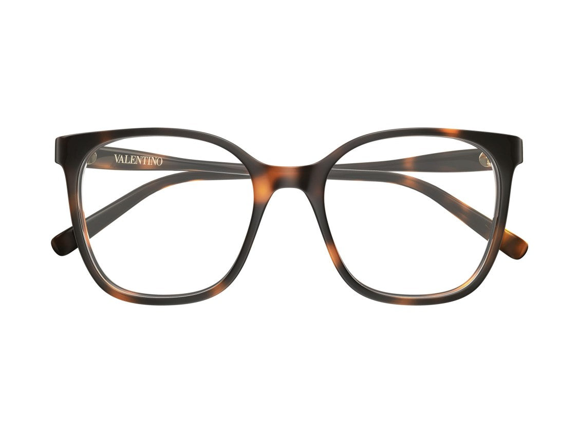 Valentino Gold Vg0019o Tortoiseshell Acetate Oversized Eyeglasses
