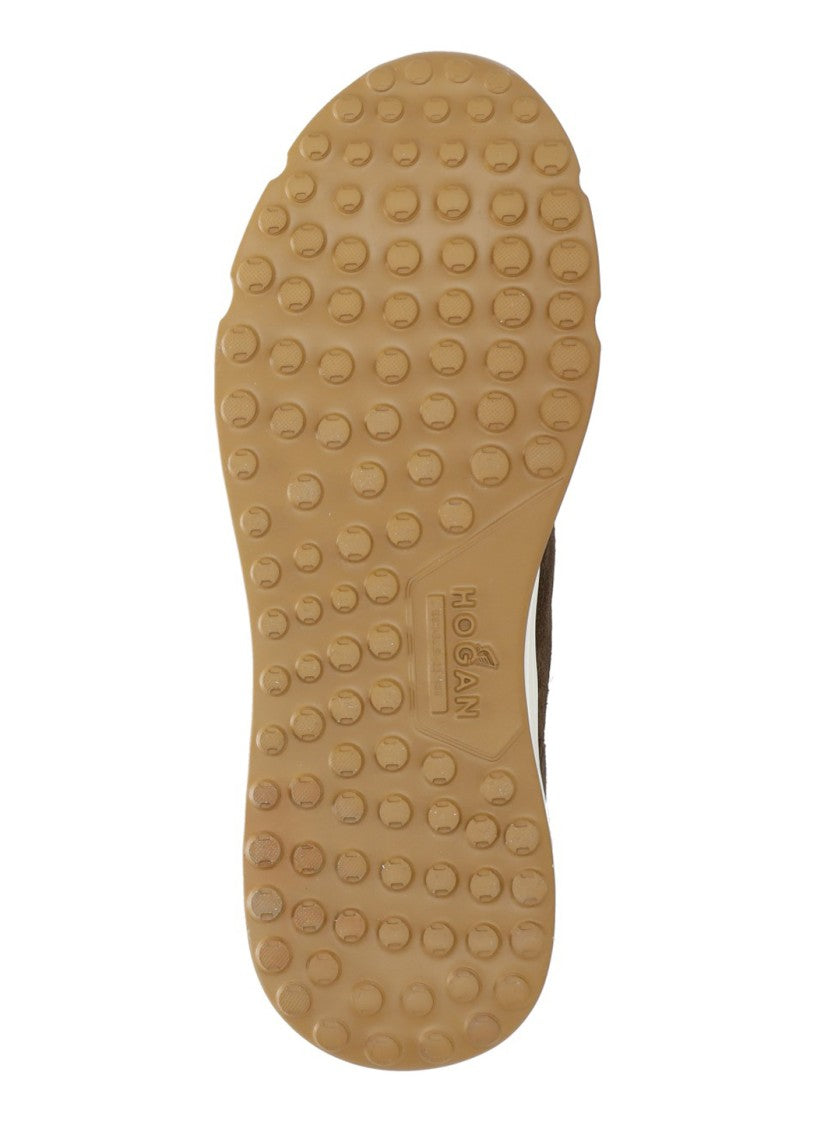 Hogan Brown Hyperligh Tech Fabric Sneakers